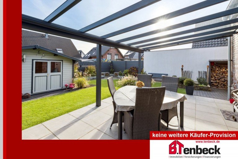 Terrasse Hamminkeln-Dingden Doppelhaush�lfte Moderne Doppelhaush�lfte mit Keller und Garage in ruhiger Sackgassenlage von Dingden!