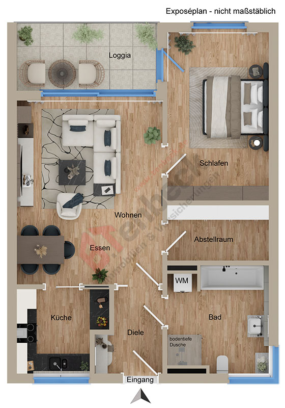 Grundriss - Wohnung Wohnung Bocholt