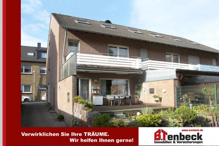 Ansicht des Hauses Bocholt Reihenendhaus Reiheneckhaus mit 2 Garagen in Citylage von Bocholt!
