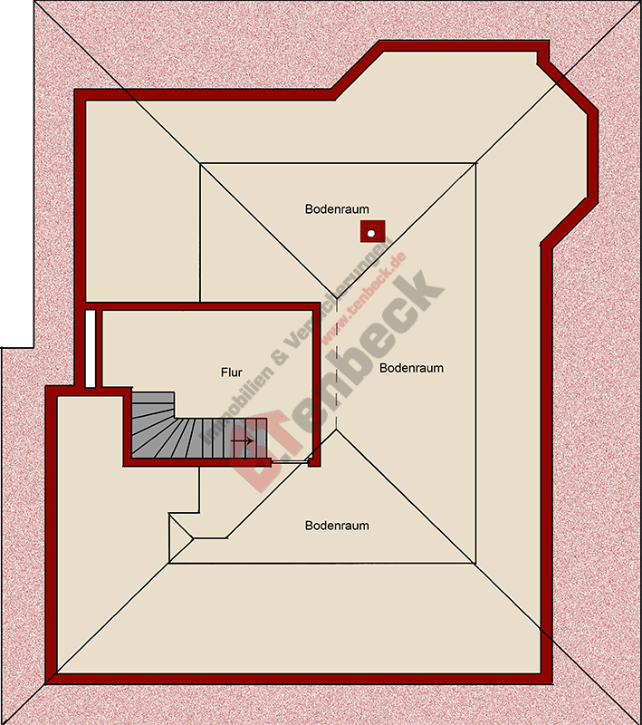 Grundriss - Dachgeschoss Einfamilienhaus Isselburg-Werth