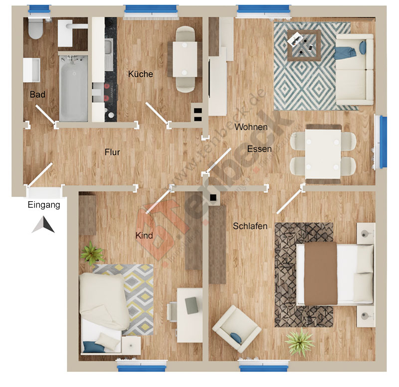 Grundriss - Wohnung Wohnung Bocholt