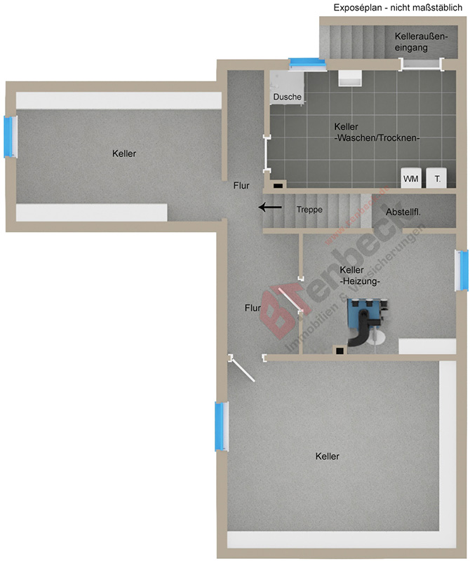 Grundriss - Keller Einfamilienhaus Isselburg