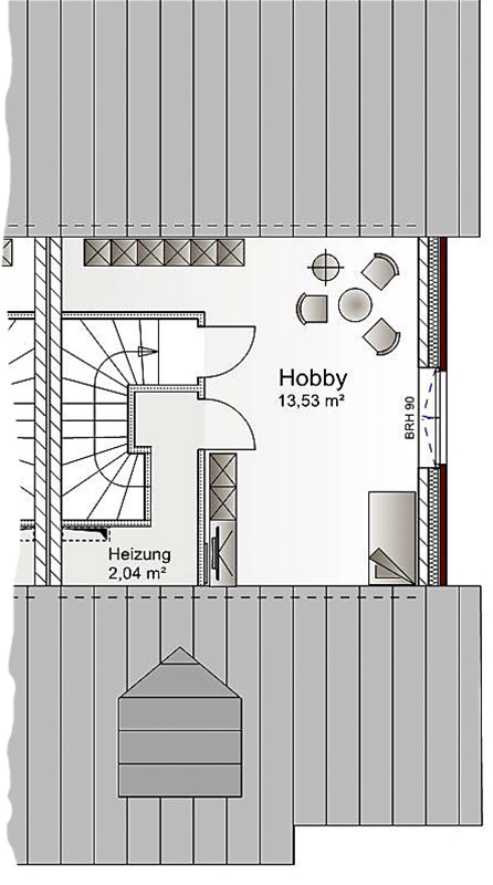 Grundriss Spitzboden Haus 4 Doppelhaush�lfte Rhede