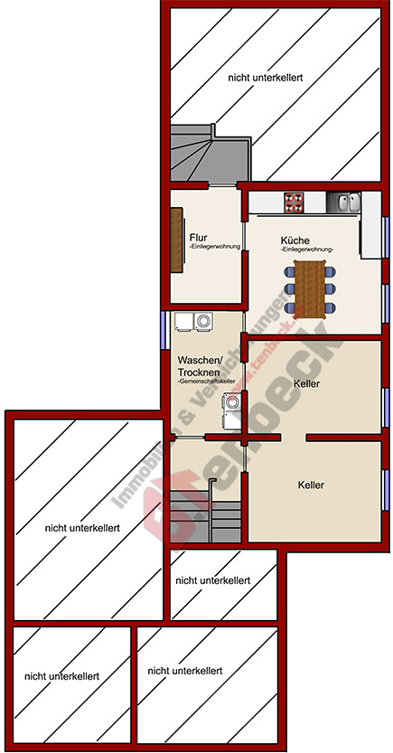 Grundriss - Keller Einfamilienhaus Isselburg